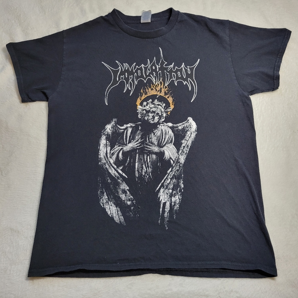 Immolation Band T-Shirt Mens Medium  2022 Tour Angel Burning Halo Death Metal
